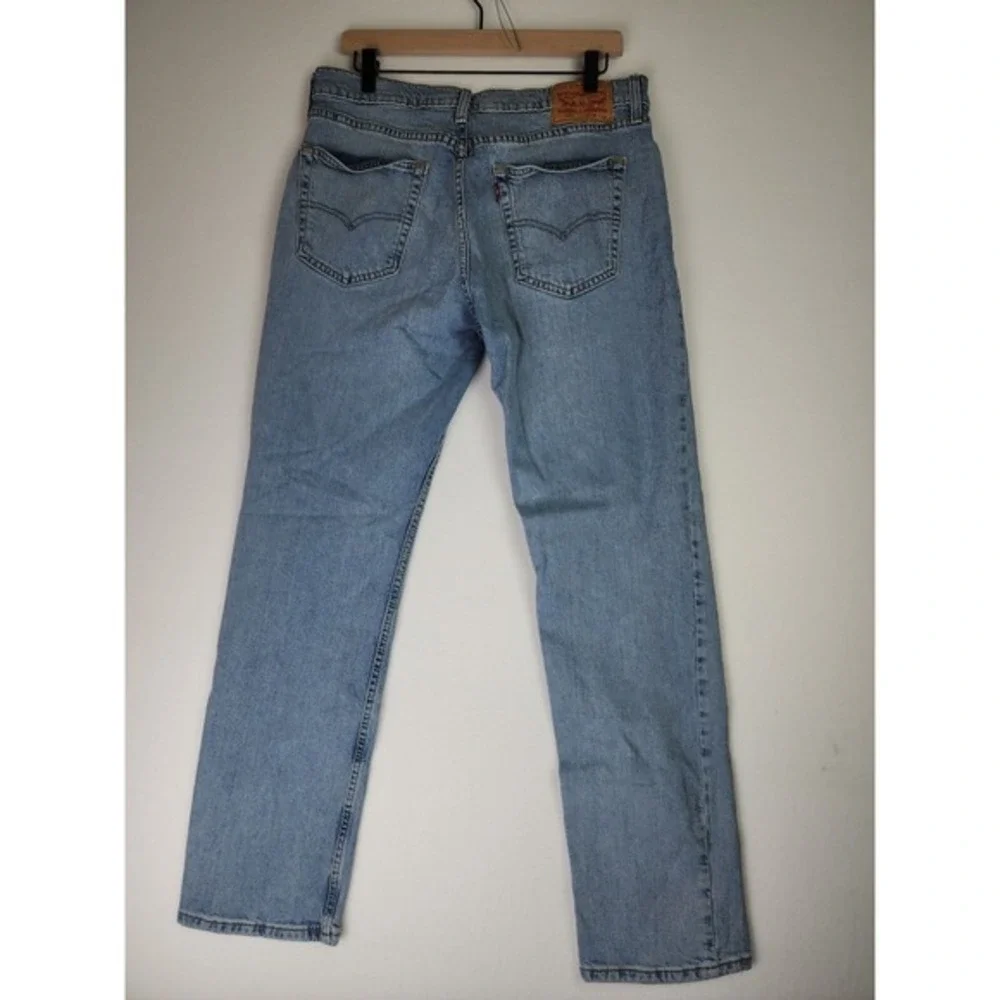 Levi Strauss 514 Blue Jeans Mens Size 34W 32L Straight‎ Fit Flex